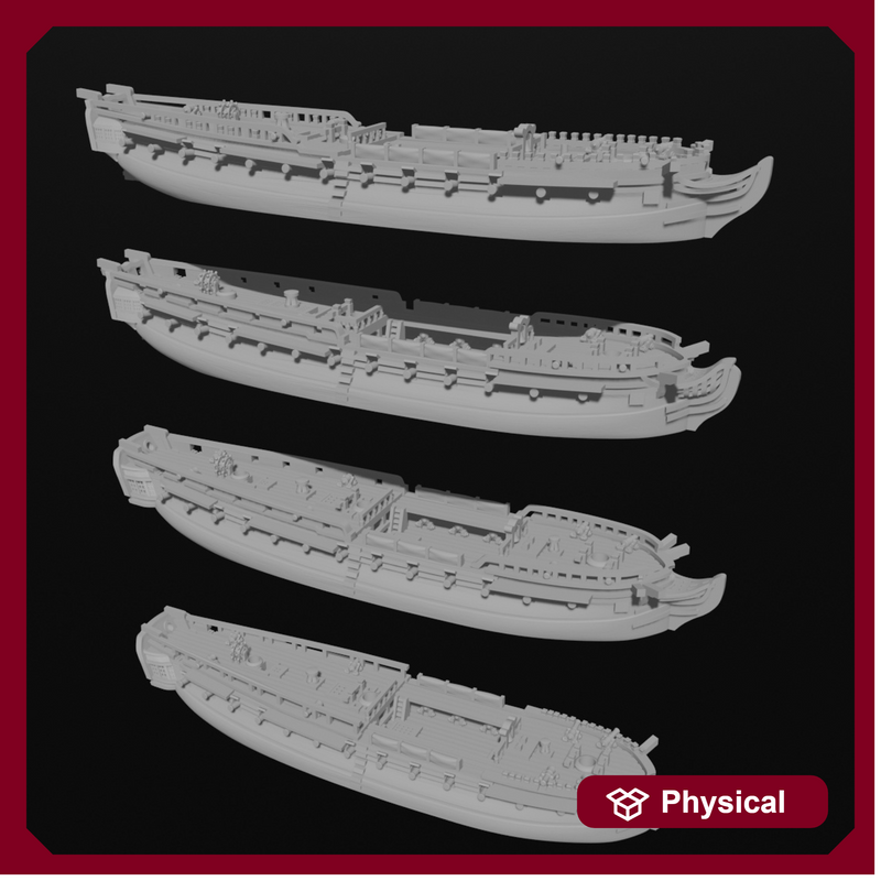 1/700 & 1/1200 French Magicienne-class 5th rate (32 guns), 1788-1816, AOA-FR-7