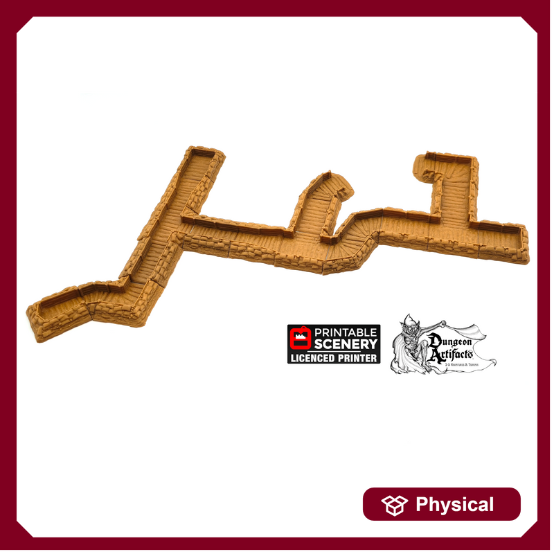 Trenches - Rampage Gothic - Printable Scenery WWI WWII Terrain D&D DnD