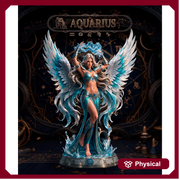 Female Angel Miniature | Zodiac Celestial Sorceress NSFW Topless | UNPAINTED Resin DnD Pathfinder - Only-Games
