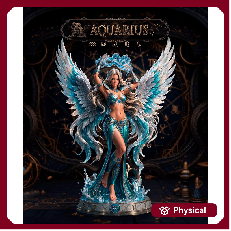 Female Angel Miniature | Zodiac Celestial Sorceress NSFW Topless | UNPAINTED Resin DnD Pathfinder - Only-Games