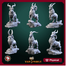 Dwarven Goats set 6 miniatures 32mm