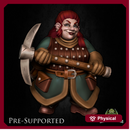 Malda Redchin [PRE-SUPPORTED] Female Miner Dwarf