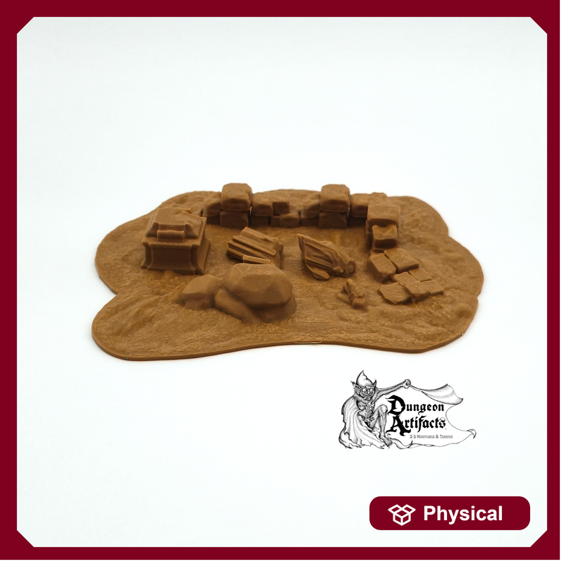Scatter Ruins 4 - Stormguard - RMPrintable 28mm 32mm Wargaming Terrain D&D, DnD