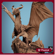 Legendary Dragon (4 sizes) D&D Miniature | 290mm Wing Span, 217mm Height | Resin Figurine | Dungeons and Dragons 5e Pathfinder | Great gift - Only-Games