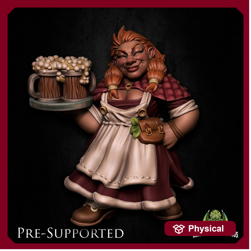 Gwennora Hotmalt [PRE-SUPPORTED] Female Dwarf Innkeeper, Barmaid