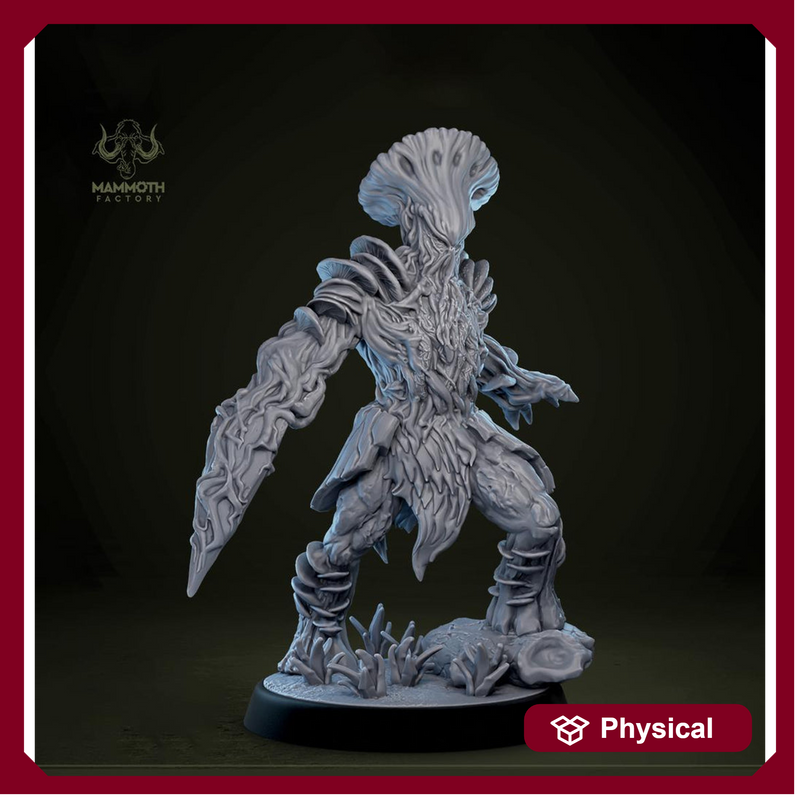 Myconid Adult, fungus ones,  fungus folk, Unpainted Resin Miniature  | 28mm, 32mm,54mm,75mm,100mm  |Dungeons and Dragons |Mammoth Factory - Only-Games