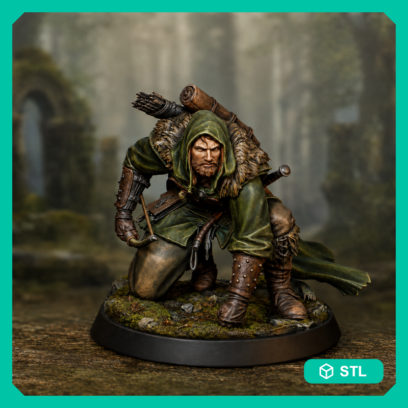 Ranger Miniature STL | Torvin Tracking Pose | Digital Download - Only-Games