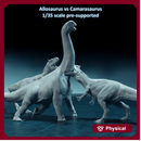 Allosaurus vs Camarasaurus 1-35 scale dinosaur
