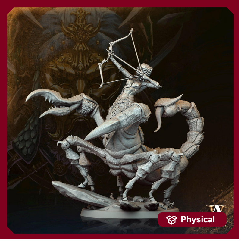 Female Tlincallis, Manscorpions, Scorpion folk | 28mm.32mm,54mm,75mm Scale | D&D 5e Miniature | Dungeons and Dragons | Archvillain Games - Only-Games