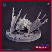 Vampiric monstrosity Giant Dire Bat- | 28mm and 32mm Scale | Giant Bat Miniature | Dungeons and Dragons | Pathfinder | Varghulf Courtier | - Only-Games