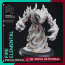 Fire Elemental - DND Miniature - PRESUPPORTED - 32mm Scale