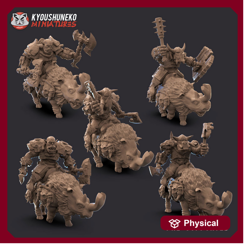Black Orc Riders (5 Orcs)