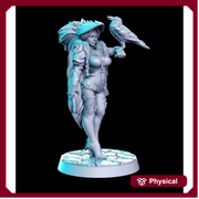 Female Wizard Sexy Pinup  | 28mm Scale | 32mm Scale | 75mm Scale  - Player Character Mini - Minis - D&D 5e - Pathfinder Sexy Figurine - Only-Games