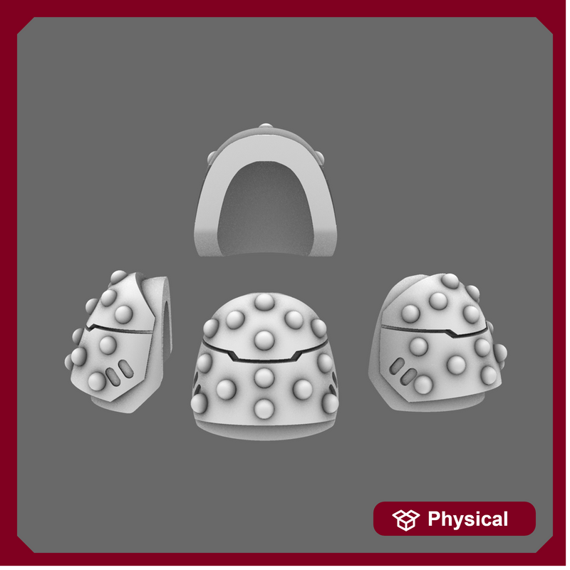 Space Knights V6 Stroud Studded Shoulder Pad Type B X 10