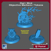 30mm Owl Tokens / Objective Markers - Only-Games