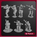 10 & 15mm US Infantry with SMAWs (7 poses)