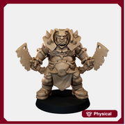 Ogre Slicer Miniature with Dual Cleavers - "The Ogre Wars" - Only-Games
