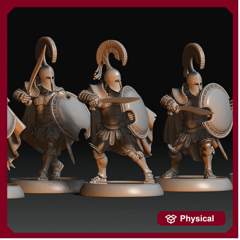 Ancient Greek Hyspaspist - 5 Miniatures - 32mm