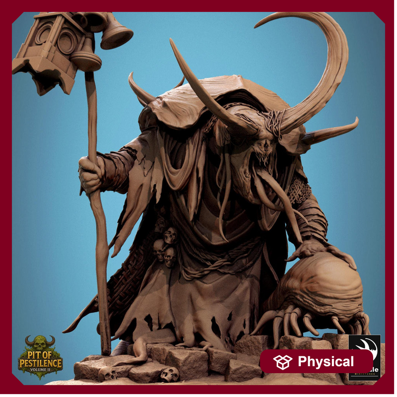 Demon Prince, Flesh Golem Bringer of Pestilence  (4 sizes) | 130mm Base Proxy size | Large, Huge, Gargantuan D&D scale | Daemon Wargames  | - Only-Games