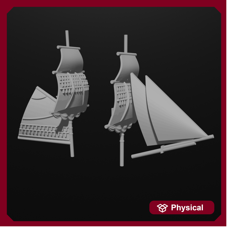 1/700 & 1/1200 Brig Masts