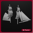 1/700 & 1/1200 Brig Masts