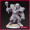 Mummy pharao with mace - Egyptian god - 32mm - DnD