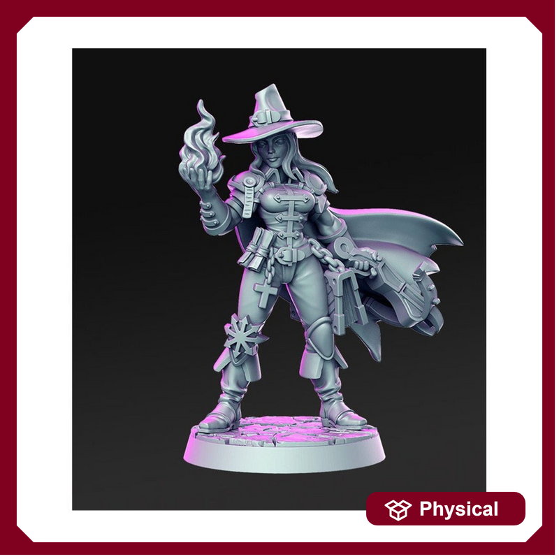 Female Cleric | Blood Hunter| Miniatures | Salome | Female Crossbow|  | Dungeons and Dragons | Pathfinder | Figure for Painting | Fighter| - Only-Games