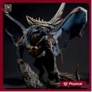 Ancient Blue Dragon Miniature | Gargantuan Resin DND 5e Boss Monster - Only-Games