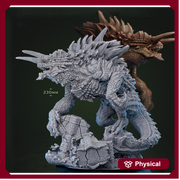 Gargantuan Tarrasque | Unpainted 4 (sizes) D&D 5e Pathfinder | 230mm Tall, 150mm Base - Only-Games