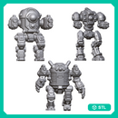 15mm Sci-Fi Mech 3 STL Pack Tabletop Wargaming Miniatures for RPGs & Skirmish Games