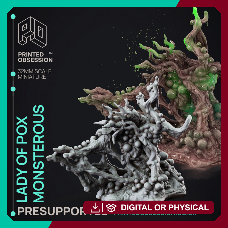 The Lady of Pox - True Form - Undead - PRESUPPORT - 32mm scale