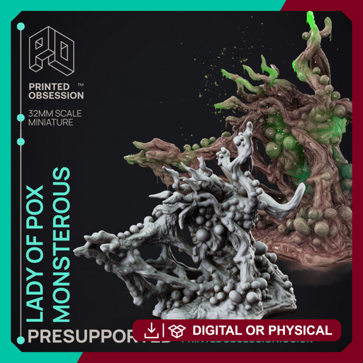 The Lady of Pox - True Form - Undead - PRESUPPORT - 32mm scale - Only-Games