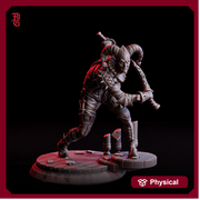 Human Jester Rogue, Thief, Assassin, Arcane Trickster | 28mm,32mm,54mm,75mm,100mm Scale Resin Miniature | Dungeons & Dragons |Flesh of Gods - Only-Games