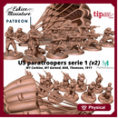 US paratroopers ww2 x10 serie 1 - 28mm for wargame
