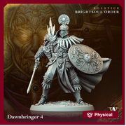 Goliath Paladin Cleric Fighter Knight Unpainted Miniature | 28mm, 32mm, 54mm,75mm, 100 Scales | Dungeons and Dragons | Pathfinder - Only-Games