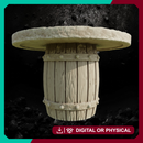 Barrel Table - Fantasy Tavern Furniture STL for DnD & Wargaming Terrain