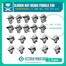 Slouch Hat Heads Female x10