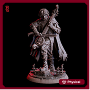 Bard Miniature | Fantasy Musician Spellcaster | UNPAINTED Resin DnD Pathfinder - Only-Games