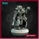 (0139) Female faun satyr saylor pirate commander wizard sorceress with spell and gun