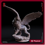 Androsphinx, Winged Lion | 28mm,32mm, 54mm, 75mm scale | D&D 5e Miniature | Dungeons and Dragons Monster Miniature | Flesh of Gods| - Only-Games