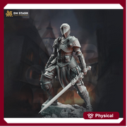 Female Paladin, Fighter Sword and Plate Armor D&D 5e Mini | 28mm, 32mm,54mm,75mm,100mm Scales | Dungeons and Dragons Pathfinder | DM Stash - Only-Games