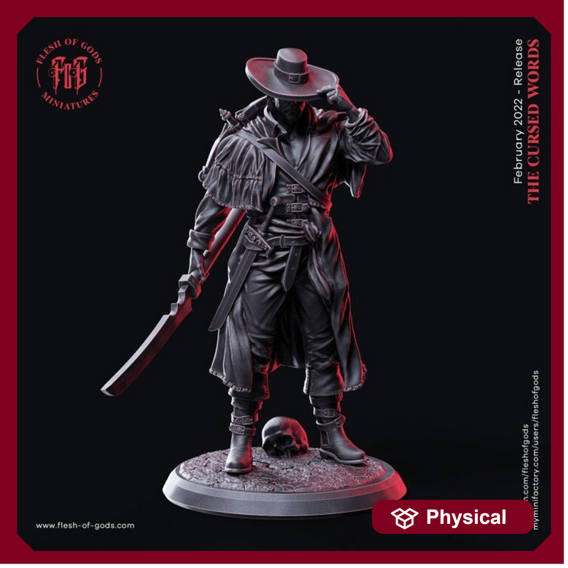 Human Fighter Polearm Master Eldritch Knight Witch Hunter|Monster Slayer Ranger, Hexblade|28m,32m,54m,75mm,100m Scale|Figurine mini - D&D 5e - Only-Games