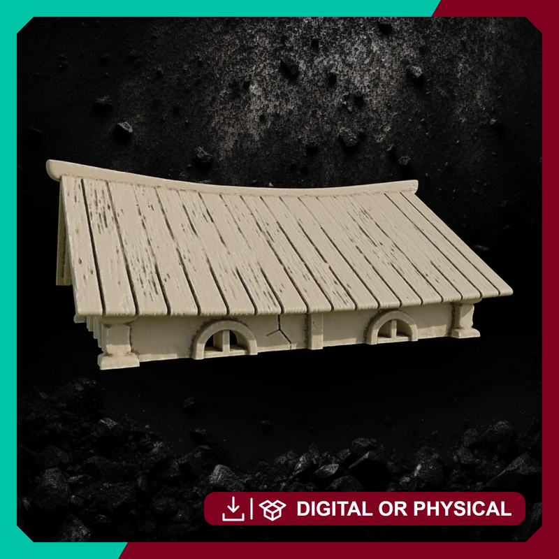 Reichlindorf House 4 - Timber Framed Village Home STL for DnD & Wargaming
