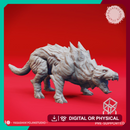 Growling Hellhound - Tabletop Miniature (Pre-Supported)