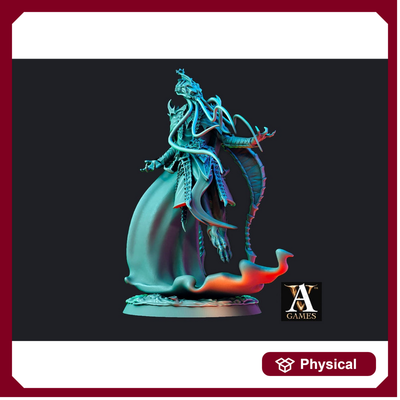 Mind Flayer, Illithid  Unpainted Miniature | 75mm Scales | Dungeons and Dragons | Pathfinder | DnD 5e | Mindflayers | Mindflayer - Only-Games