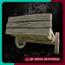 Wood Cart - Fantasy Market Terrain STL for DnD & Wargaming Scenery