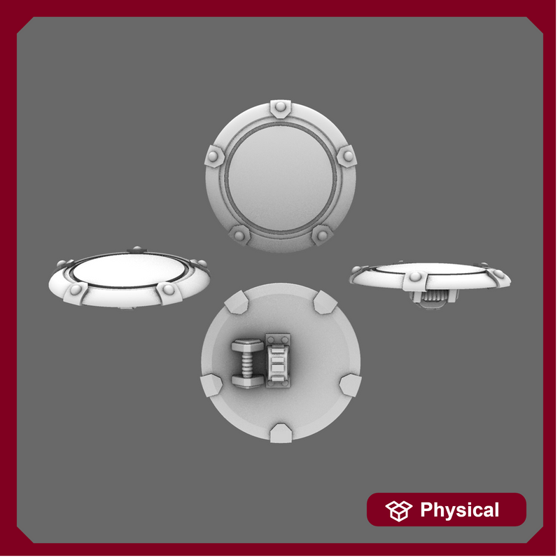 Space Knights Domed Shield Type B NOHAND X 5