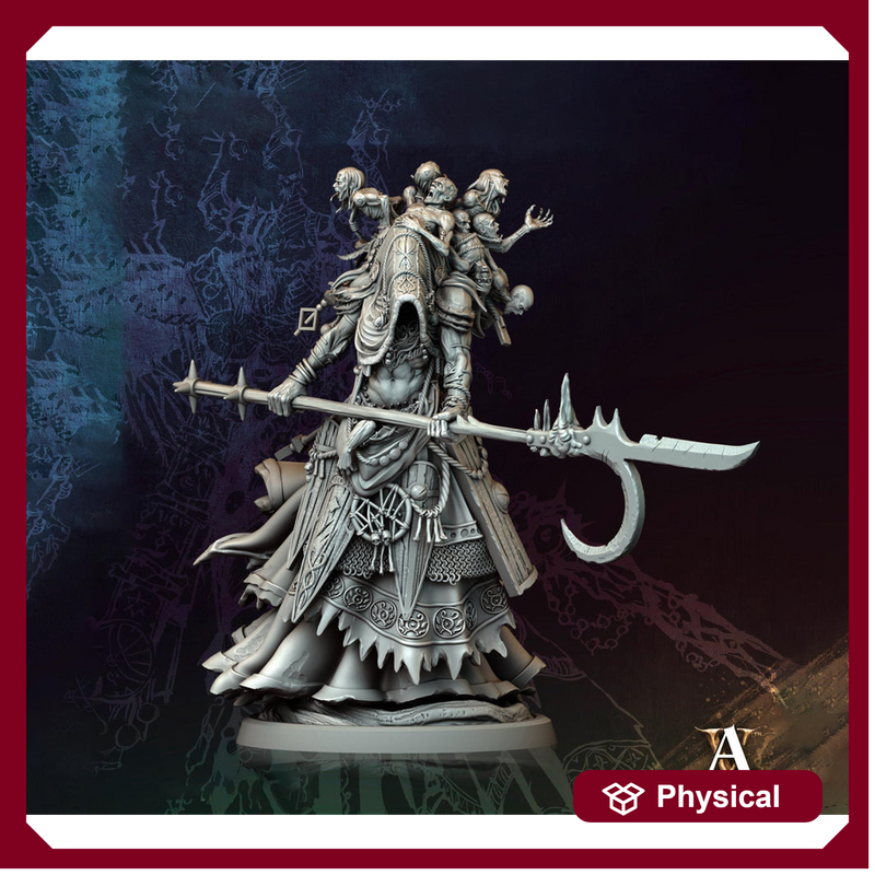 Hag, Fiendish Witch, Undead Banshee, Demon Fiend | Unpainted Miniature 28mm, 32mm,54mm,75mm,100mm Scales | Dungeons & Dragons | Pathfinder | - Only-Games