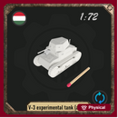 1/72 V-3 experimental tank (armed)