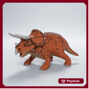 Triceratops angry cute dino